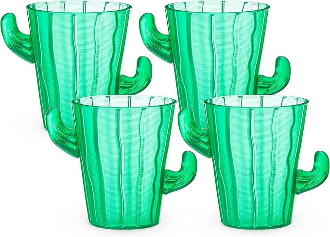 True Zoo Cactus Tequila Shot Glasses - Novelty Succulent Party Funny Cute Shot Glass Set, Unique ... | Amazon (US)