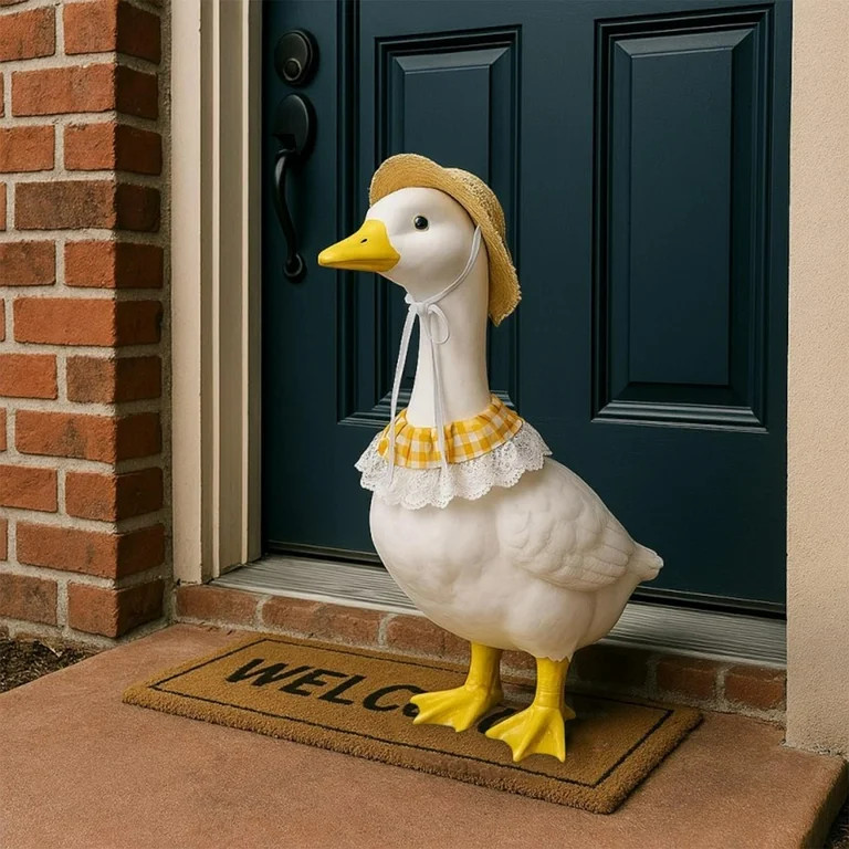 Fwttom Porch Goose Outfits, 23" Porch Goose Spring Summer Outfit, Courtyard Style Pet Costume for... | Walmart (US)