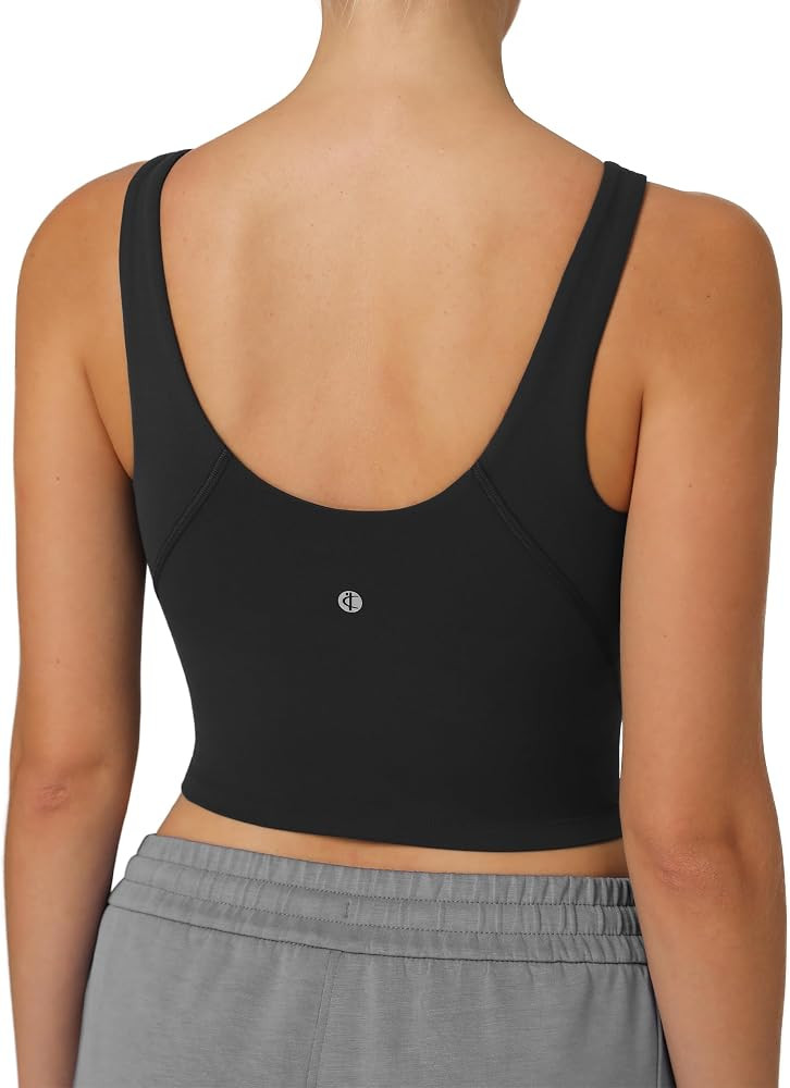 Colorfulkoala Dreamlux Women's High\u2011Neck U\u2011Back Padded Sports Bra | Amazon (US)