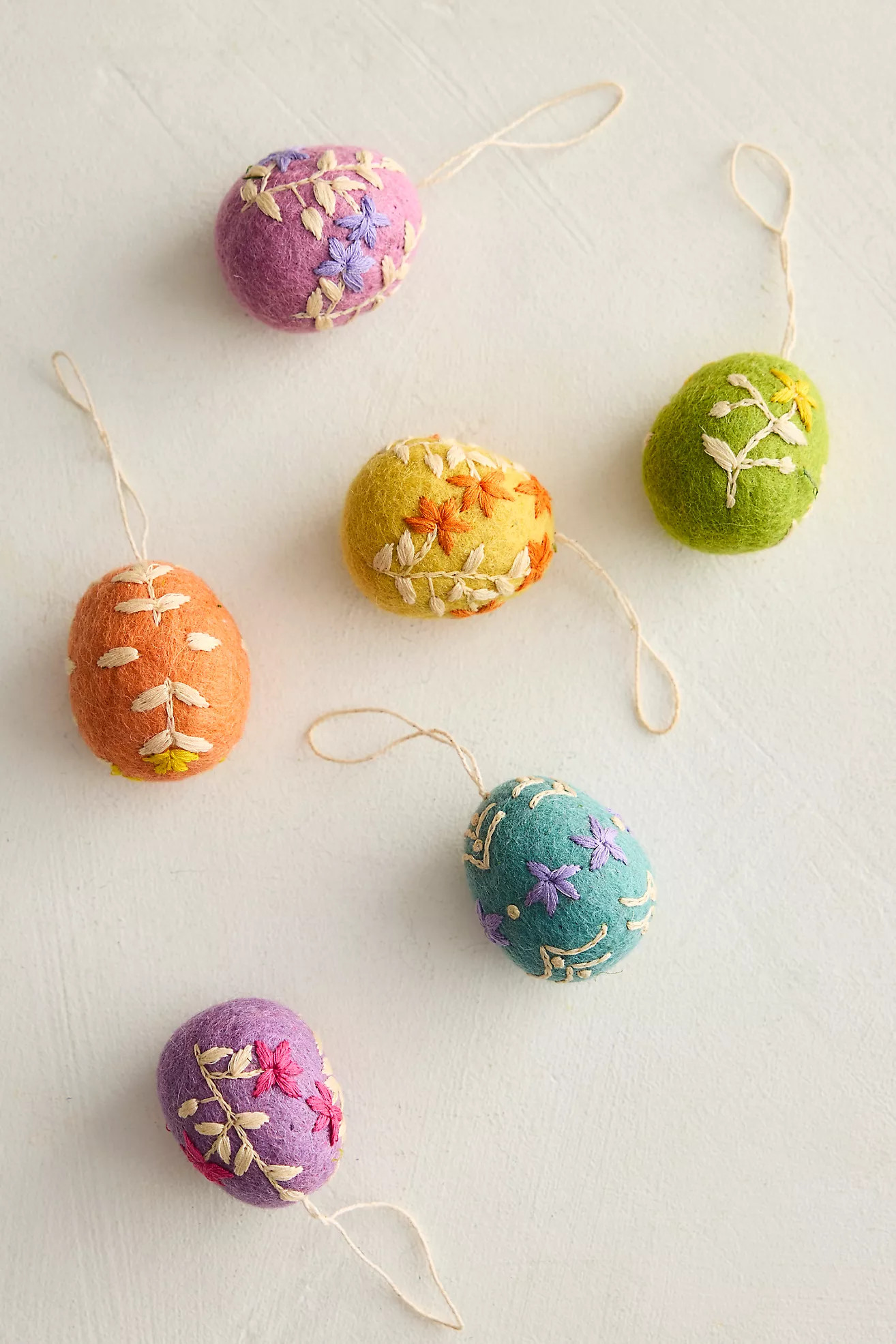 Felt Easter Eggs, Set of 6 + Carton | Anthropologie (US)