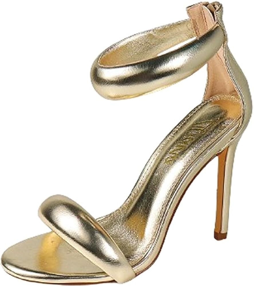 Liliana Women's Open Toe High Heels Stiletto Heeled Sandals | Amazon (US)