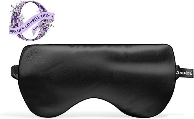 ASUTRA Silk Eye Pillow for Sleep, Black | Filled w/Lavender & Flax Seeds | Weighted | Meditation ... | Amazon (US)