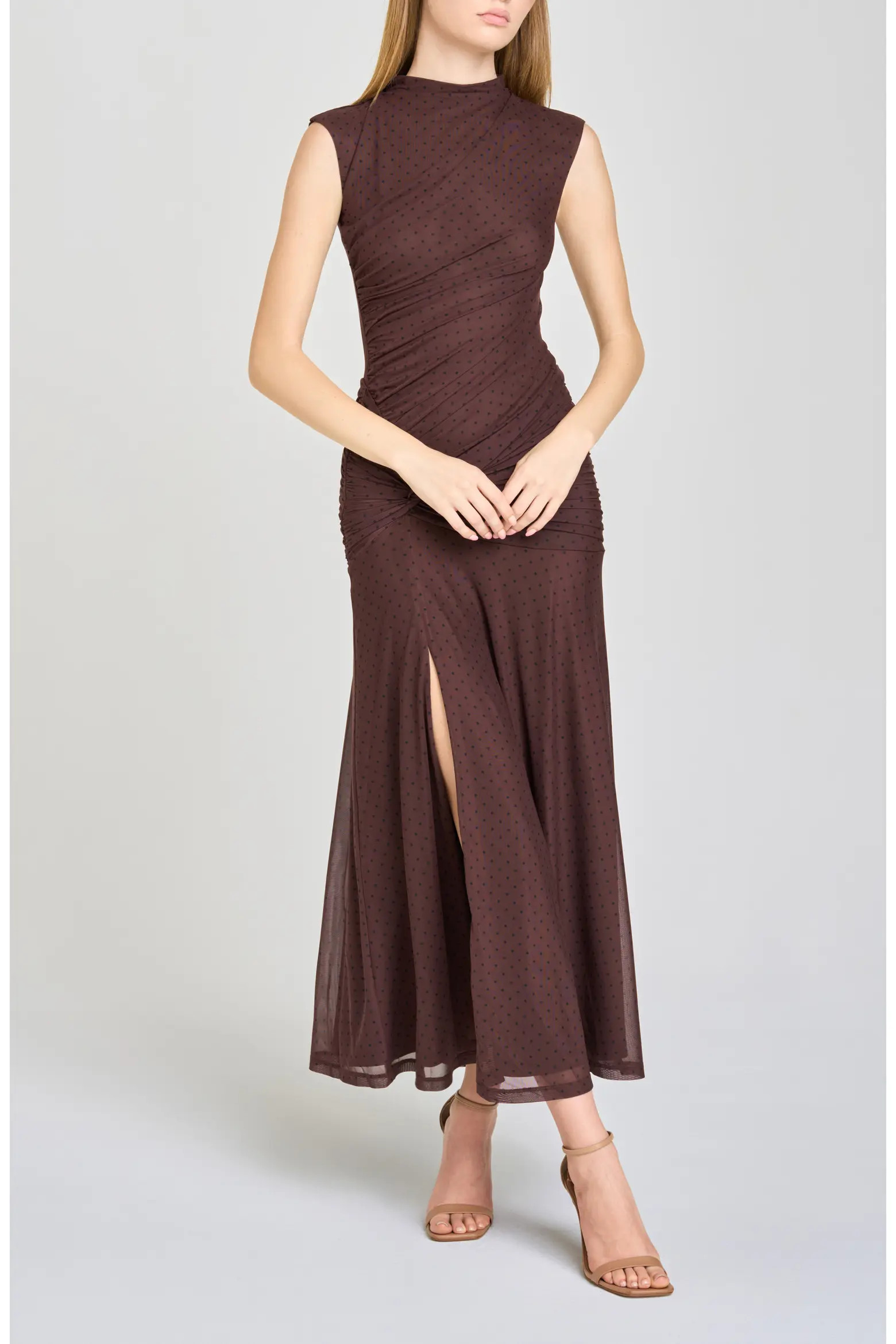 WAYF Sarielle Polka Dot Midi Dress (Women) | Nordstrom | Nordstrom