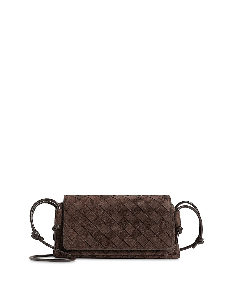 Bottega Veneta Notturno Intrecciato Suede Pouch | Bloomingdale's (US)