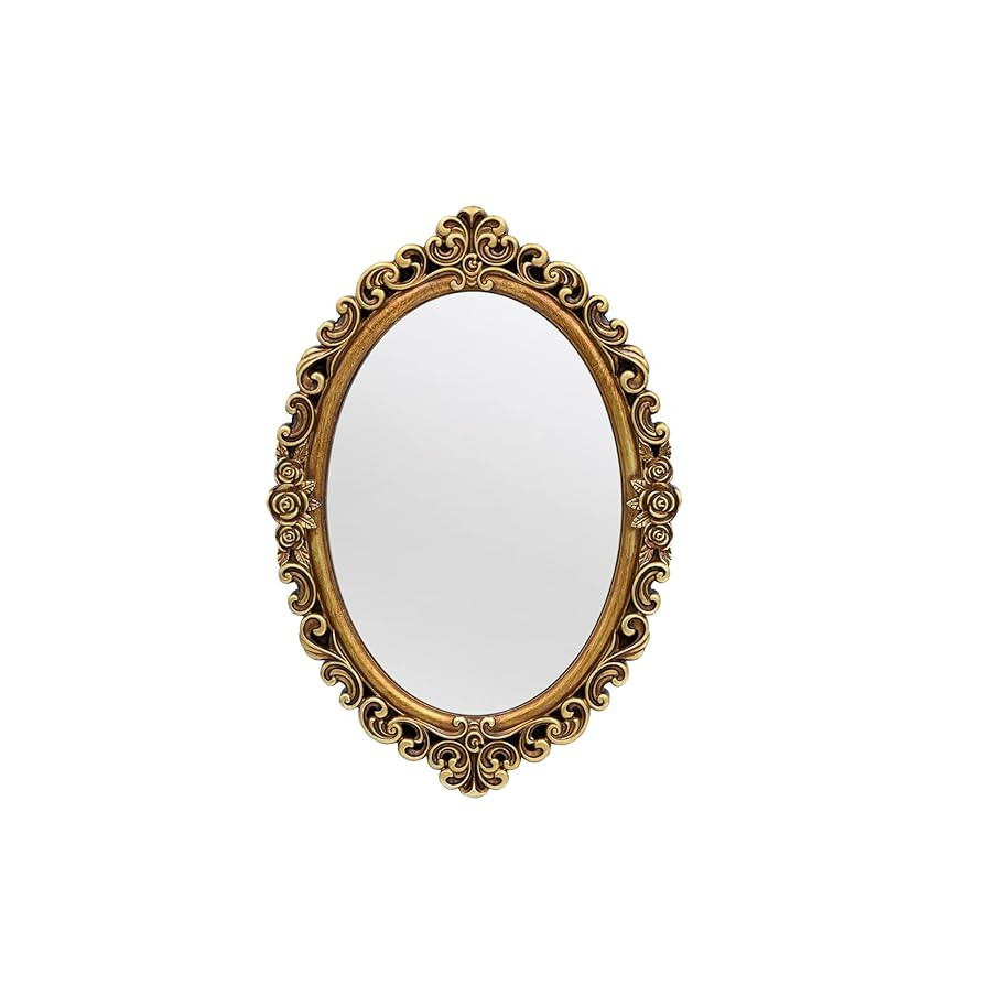 OIGUMR Oval Small Wall Mirror Mirror Vintage Hanging Mirrors for Bedroom Living-Room Dresser Deco... | Amazon (US)