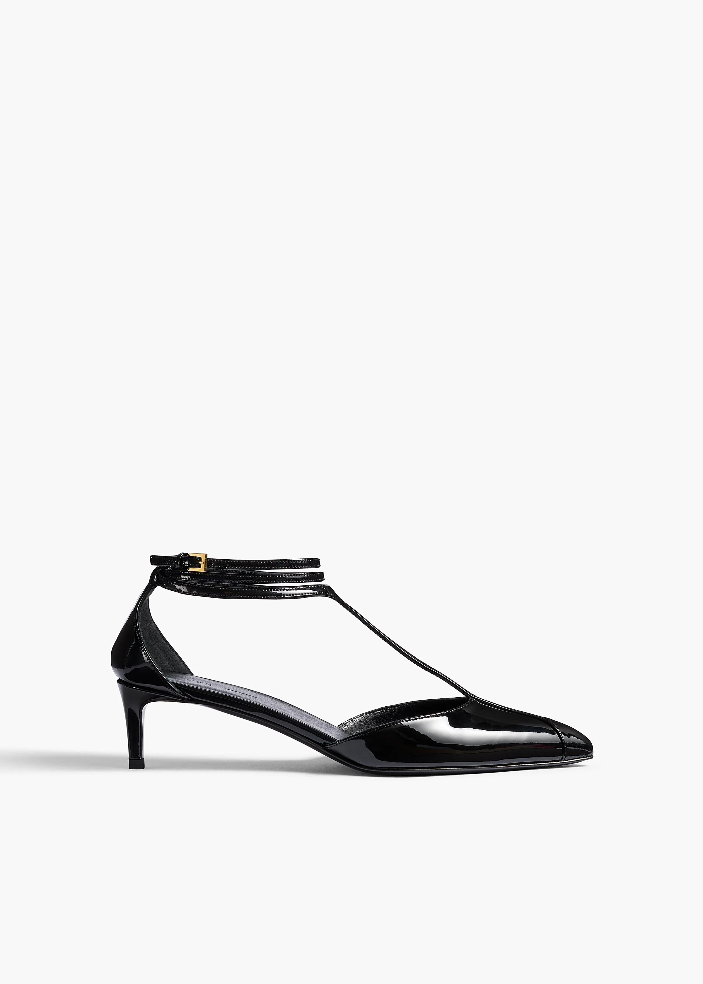 KHAITE - Mia Pump In Black Patent Leather | Khaite