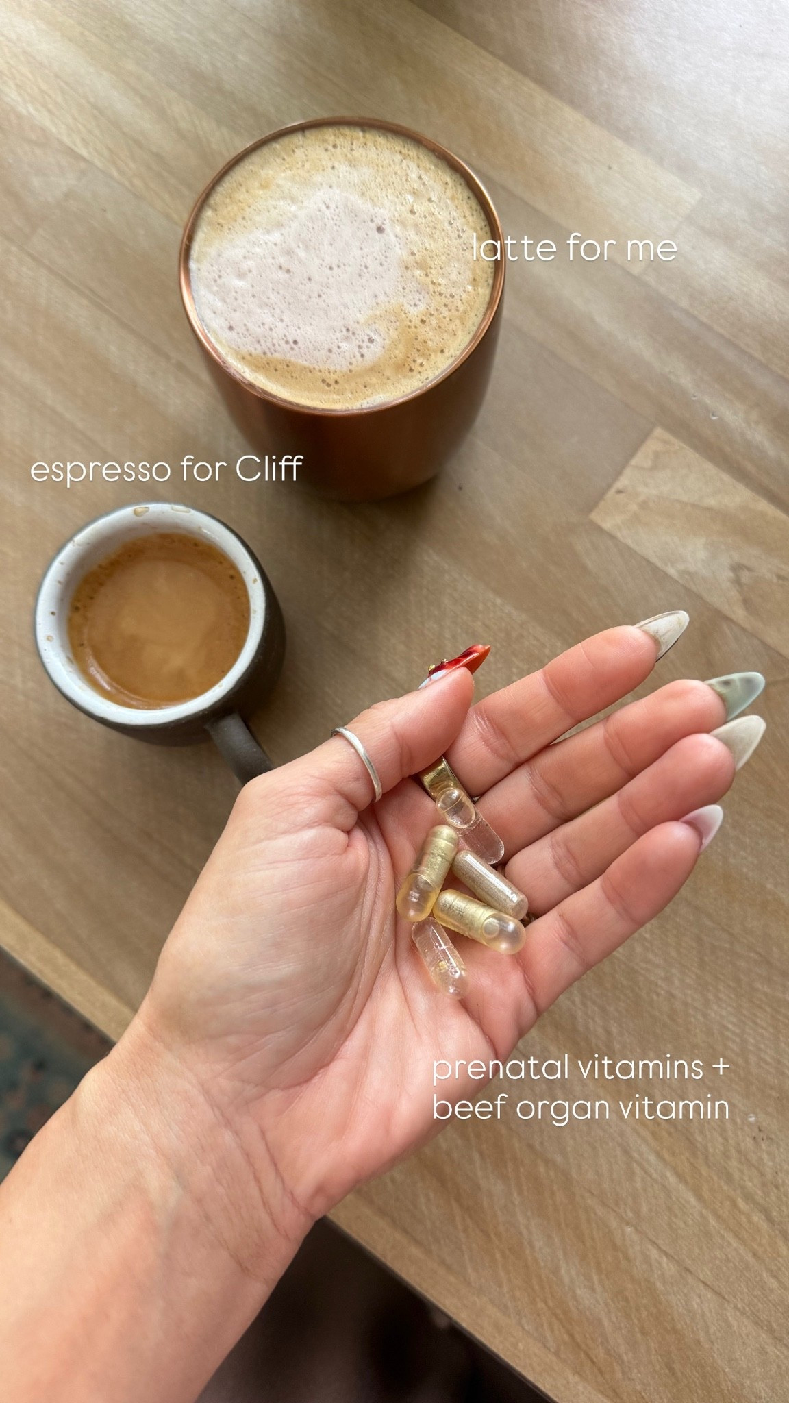 Sharing our incredible espresso maker (literally Starbucks at home), my self-heating mug, and the cleanest prenatal vitamins and beef organs I take daily.

#LTKmorningroutine #LTKselfcare #LTKActive