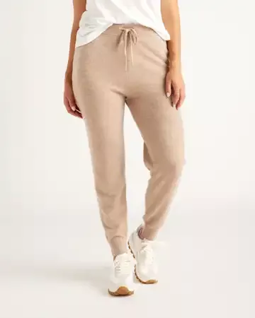 JETSET Mélange cashmere sweatpants