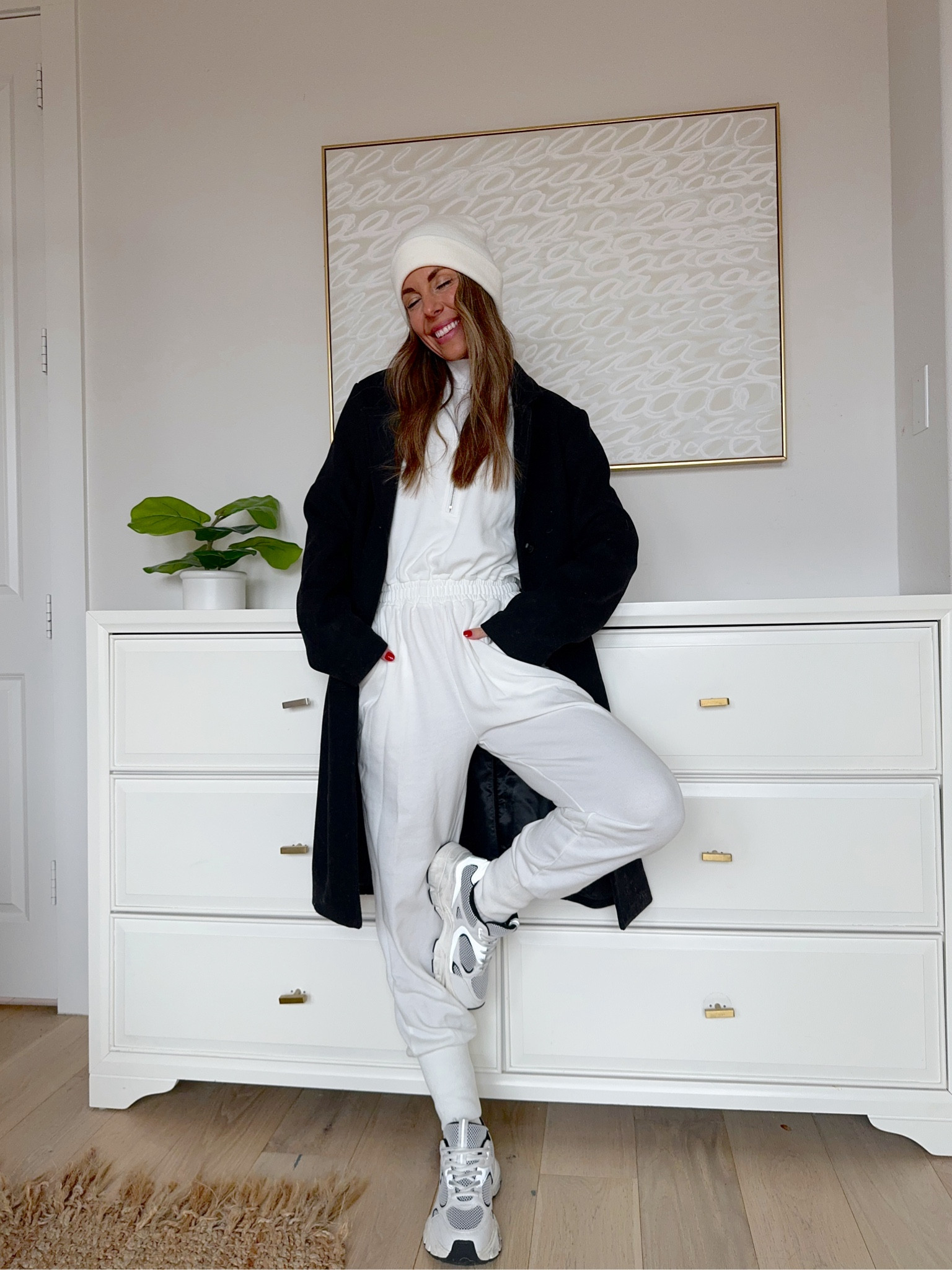 AMAZON JUMPSUIT XS
DAD COAT MEDIUM
DAD SNEAKERS $40! 
Mom outfit  

#LTKfindsunder50 #LTKstyletip #LTKsalealert