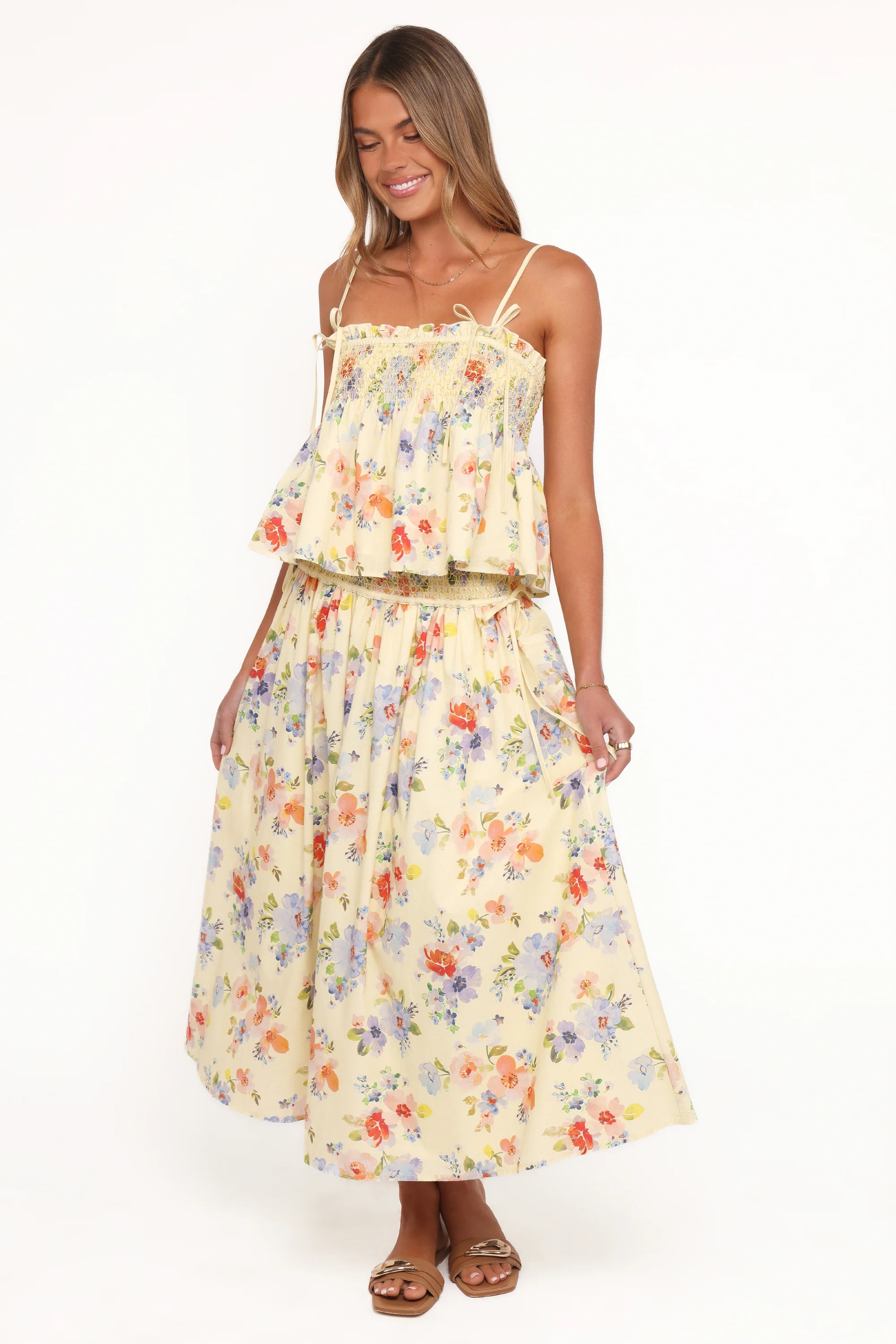 Cosima Baby Doll Top - Yellow Floral | Petal & Pup (US)