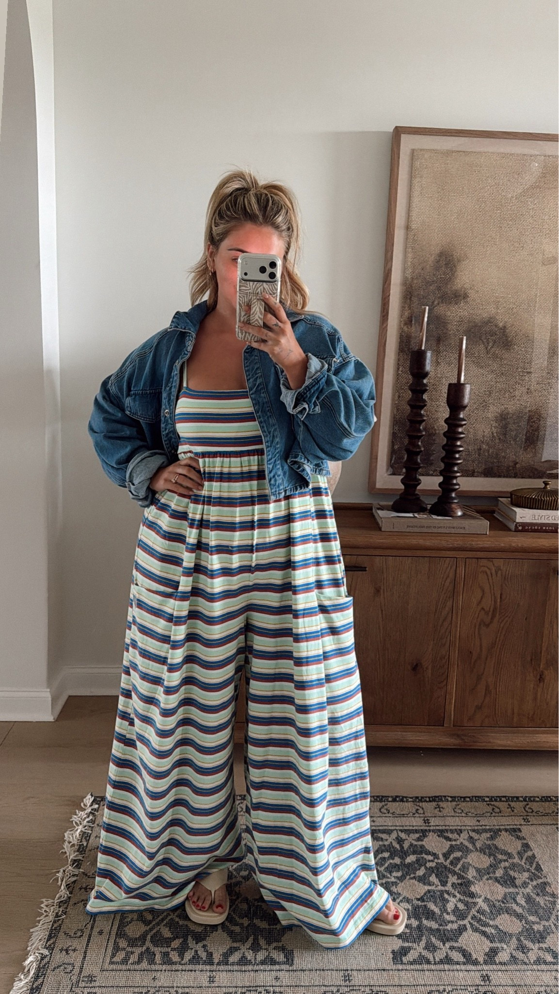 Outfit for today🤍 I got a large jumpsuit but do a medium when not postpartum. Jacket is the revolve one if you want to keep an eye out for restocks plus added similar!

#LTKootd #LTKMidsize #LTKmomlife