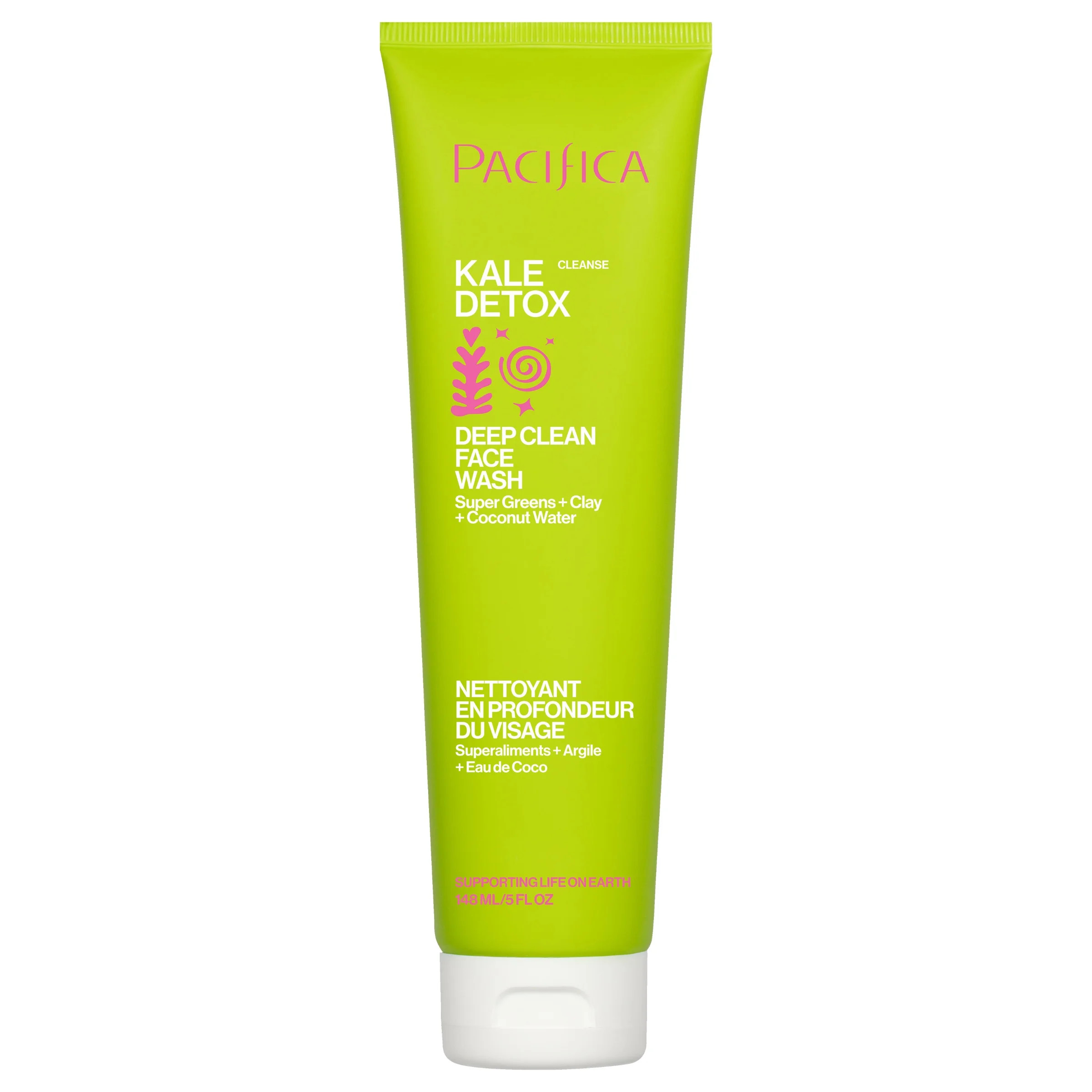 Pacifica Kale Detox Face Wash for Oily & Acne-Prone Skin, Deep Cleansing Facial Cleanser & Makeup... | Walmart (US)