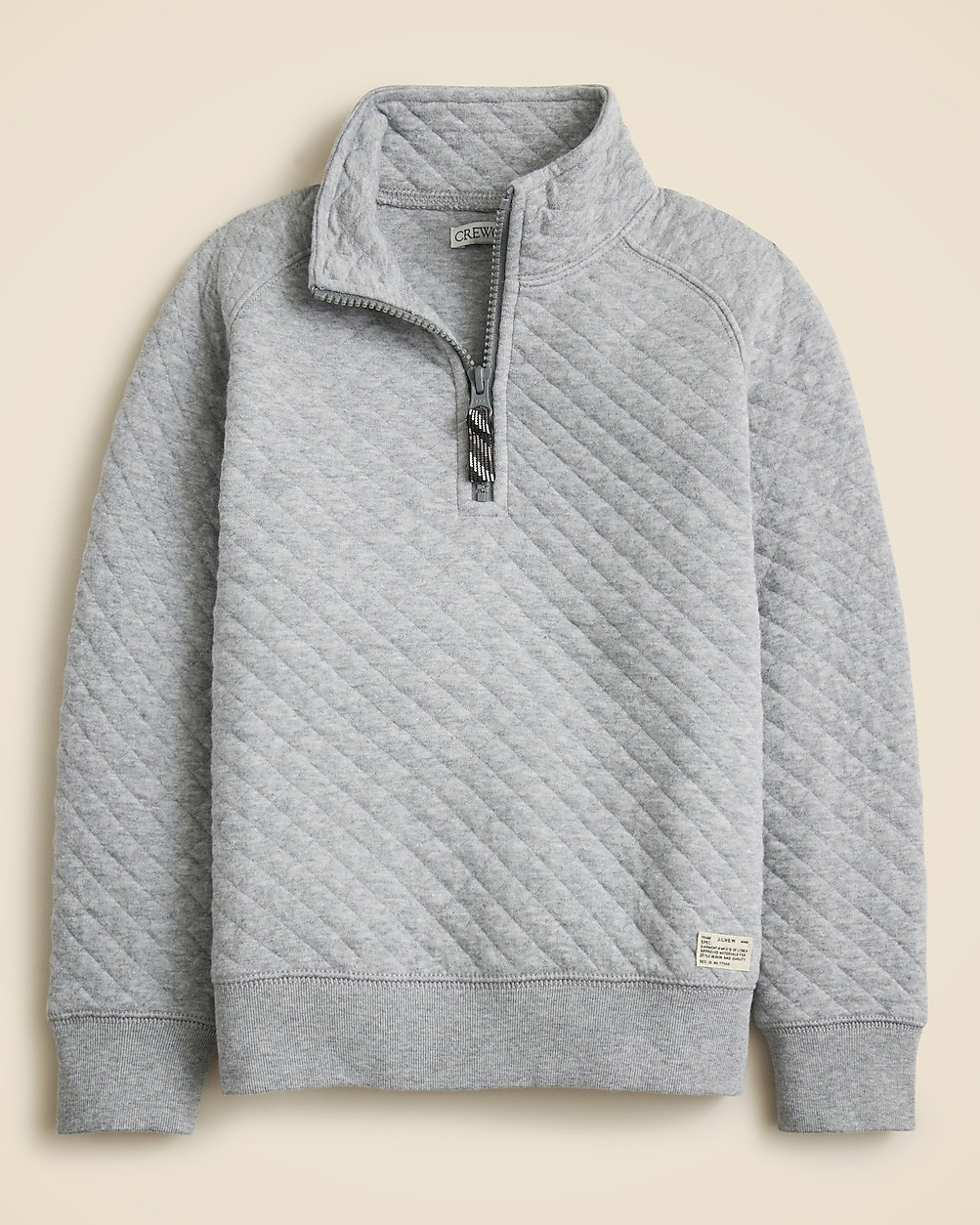Kids' junior varsity quilted half-zip pullover | J. Crew US