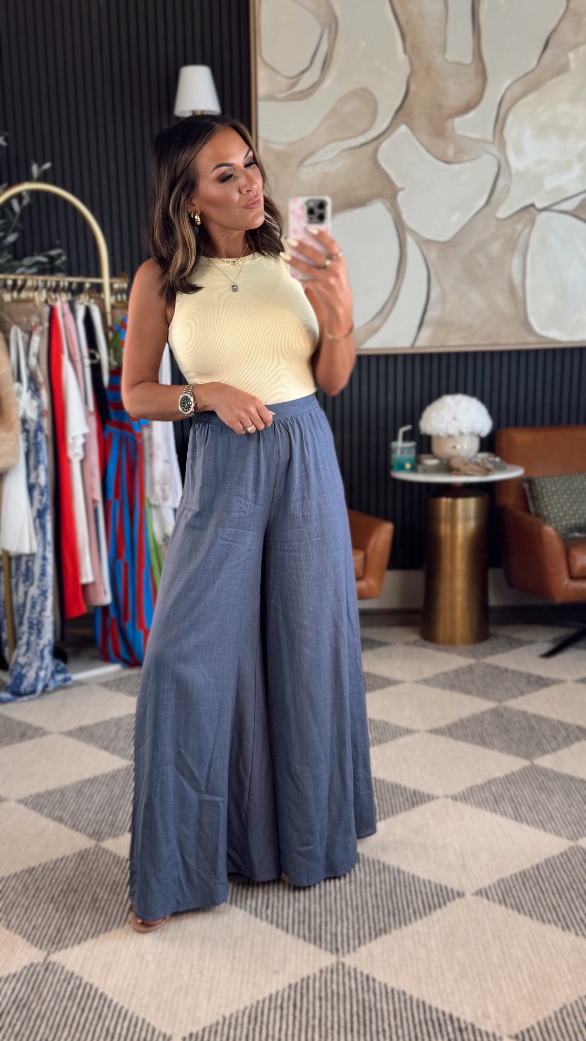 Loving this fit 

In a small in both

Code: LEXIESAVE30 at checkout for 30% off on pants! 

#LTKOver40 #LTKPetite #LTKStyleTip