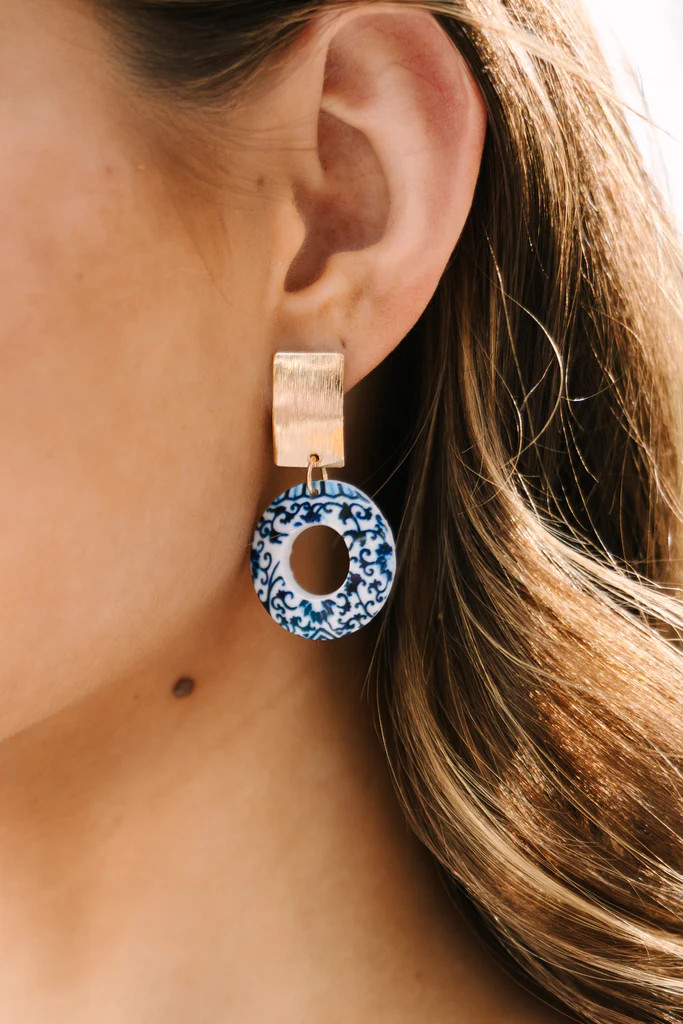Game On Blue Earrings | The Mint Julep Boutique