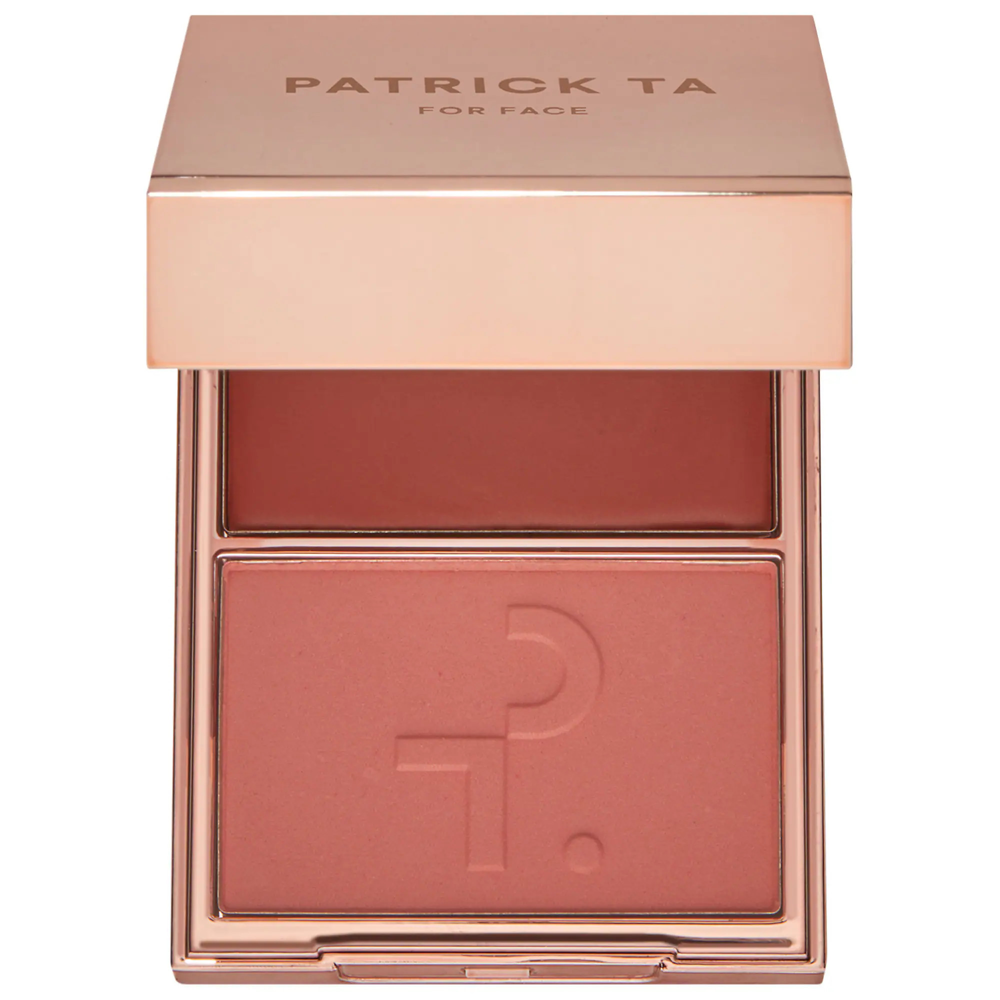 PATRICK TA Major Headlines Double-Take Crème & Powder Blush Duo She's Blushing 0.21 oz crème and 0.14 oz powder / 6 g crème and 4 g powder | Sephora (US)