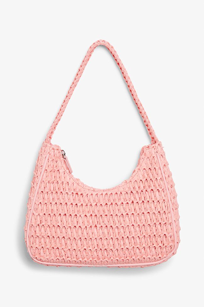 Pink crochet style baguette bag
                  			
				€ 20 | Monki