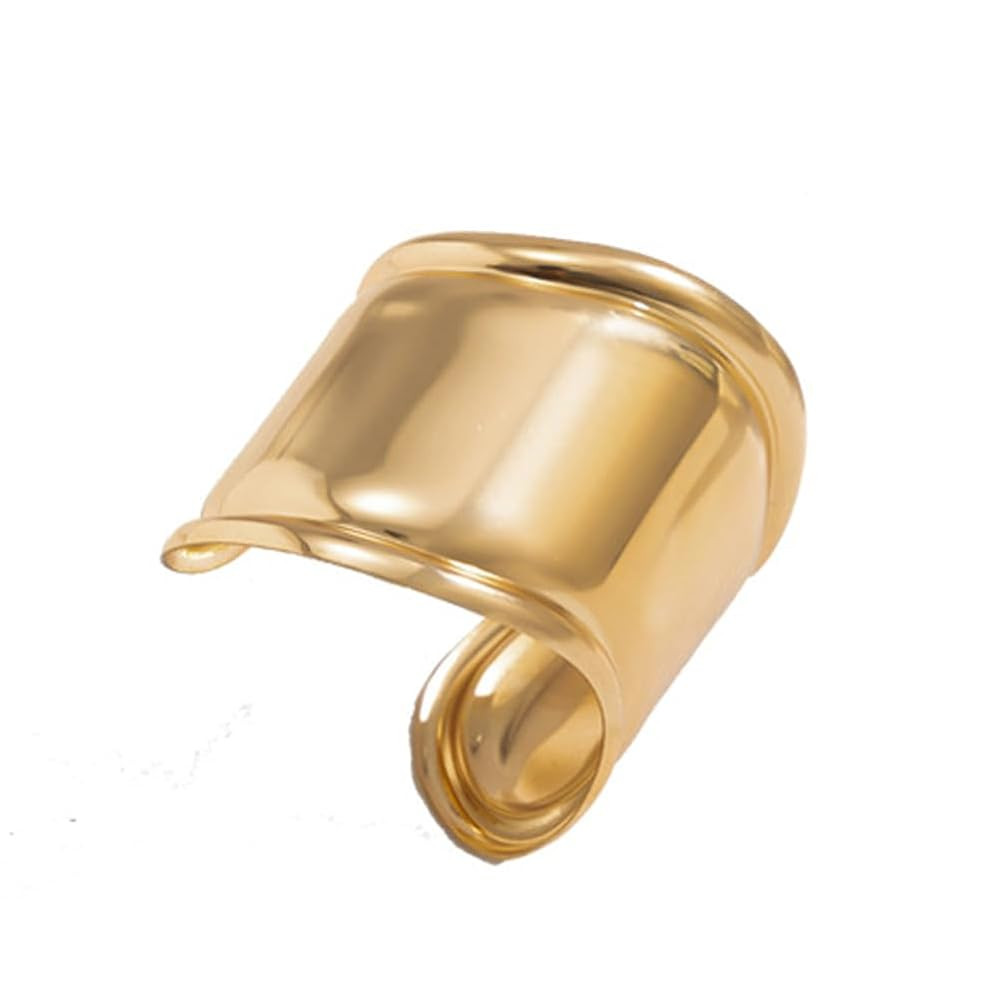 COLORFUL BLING Vintage Irregular Gold Cuff Bracelets for Women Chunky Wide Bracelets Statement Tw... | Amazon (US)