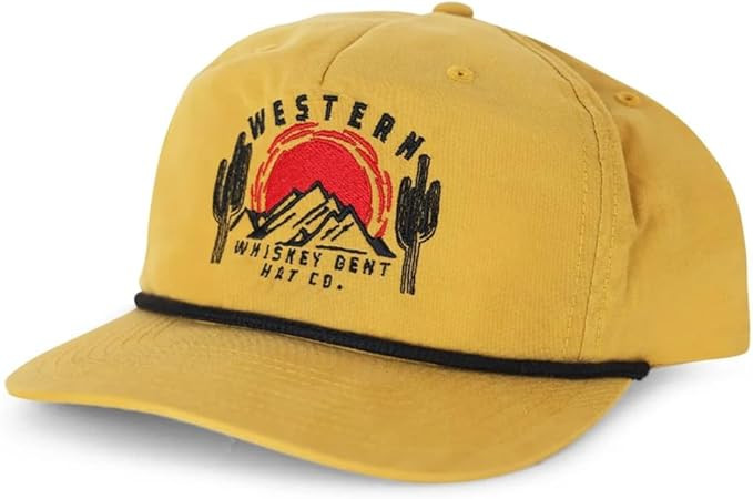 WHISKEY BENT HAT CO. Western Sunset Landscape Adjustable Snapback Hat UPF 50+, Water Resistant, R... | Amazon (US)