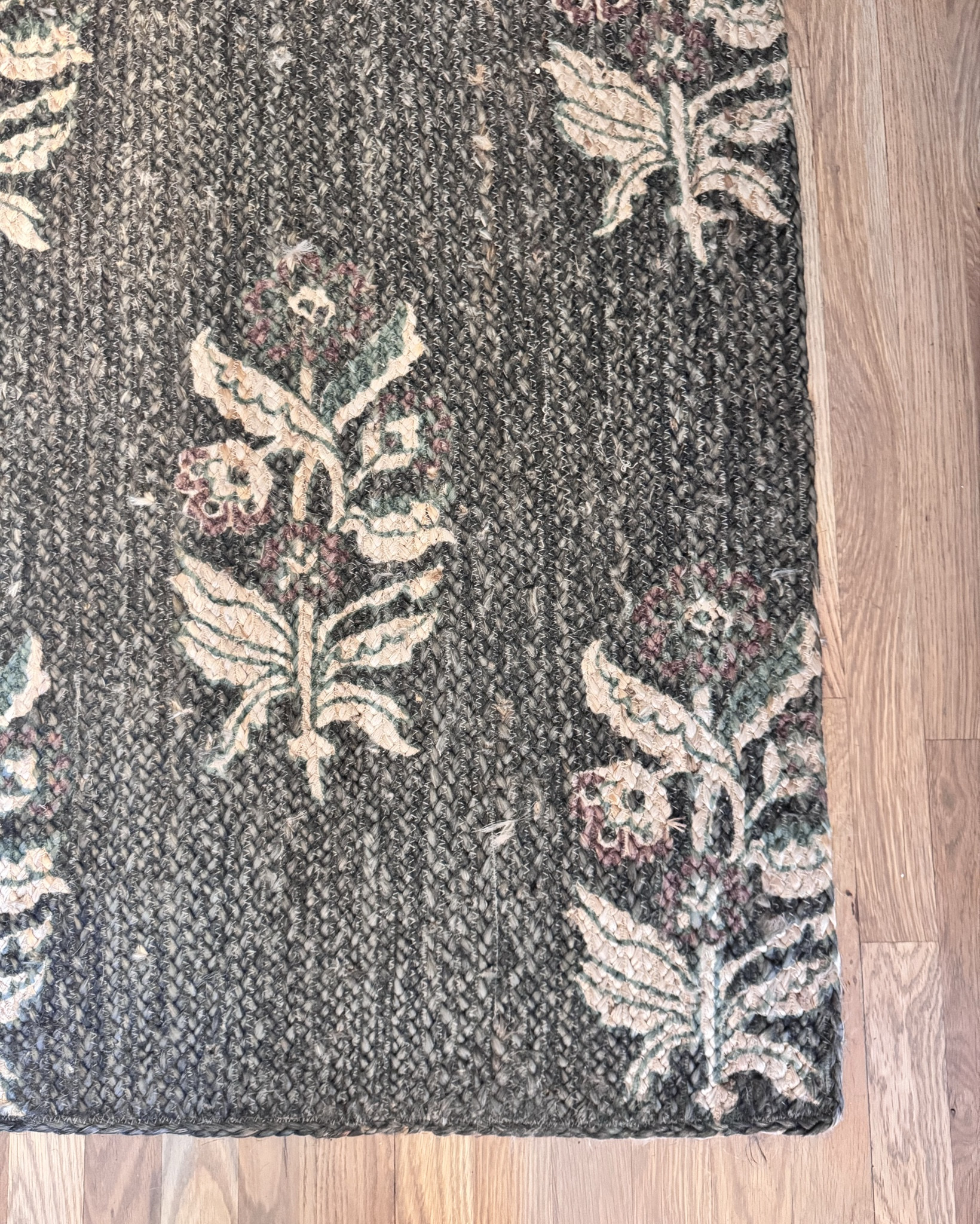 Gorgeous floral block pattern jute runner 
Ballard designs. 

#LTKFindsUnder100 #LTKHome #LTKStyleTip