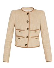 Charisse Textured-Tonal Jacket | Veronica Beard