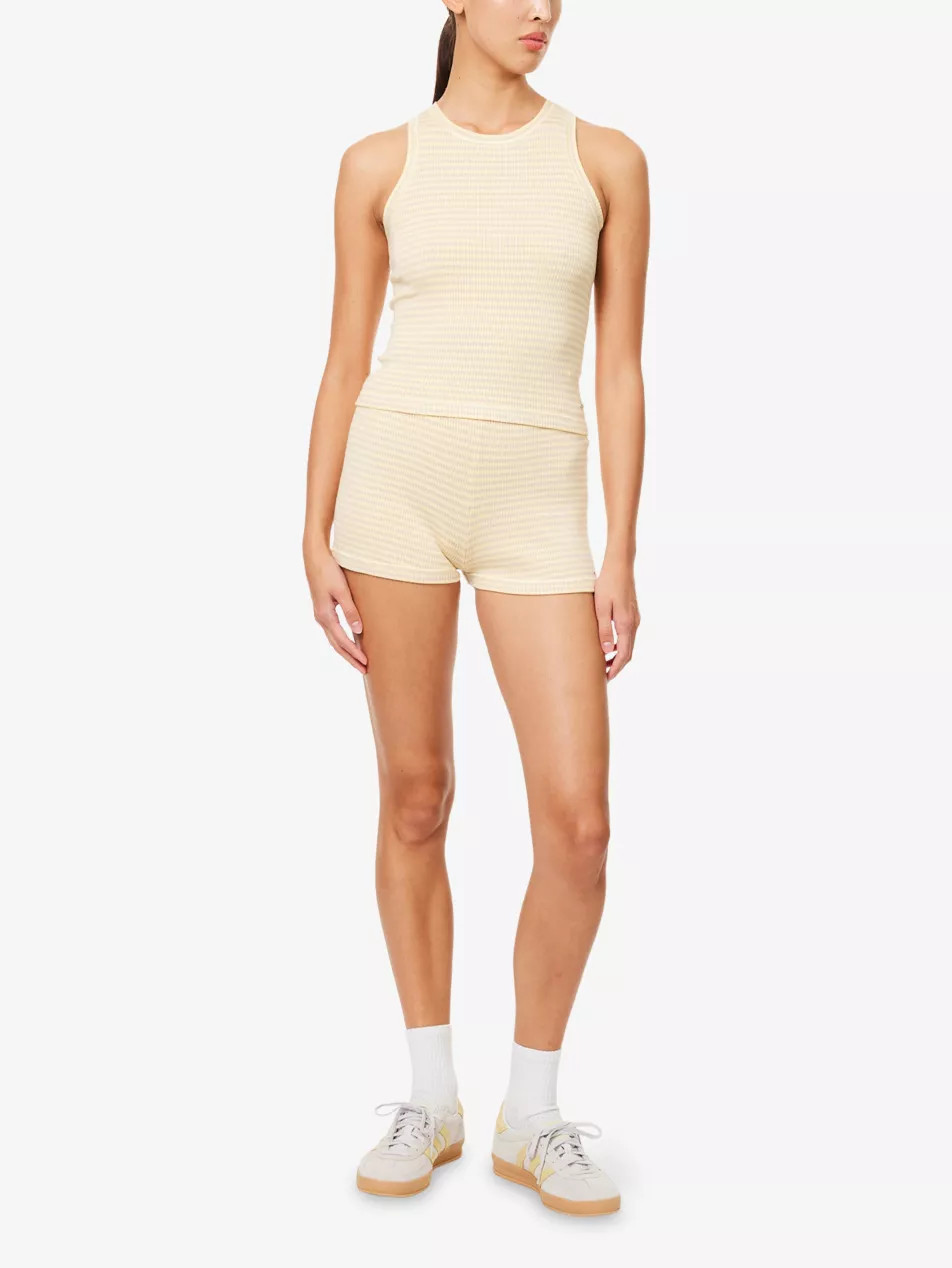 Stripe-Print Ribbed-Knit Top | Selfridges