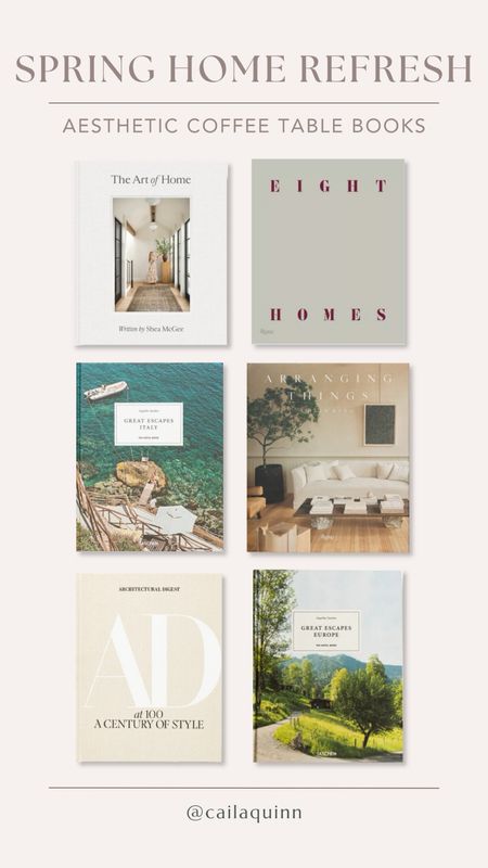 Aesthetic coffee table books for a spring home refresh 📚☕️

#LTKfindsunder100 #LTKhome