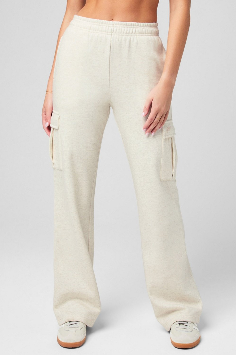 Cozy Fleece Wide Leg Cargo Sweatpant | Fabletics