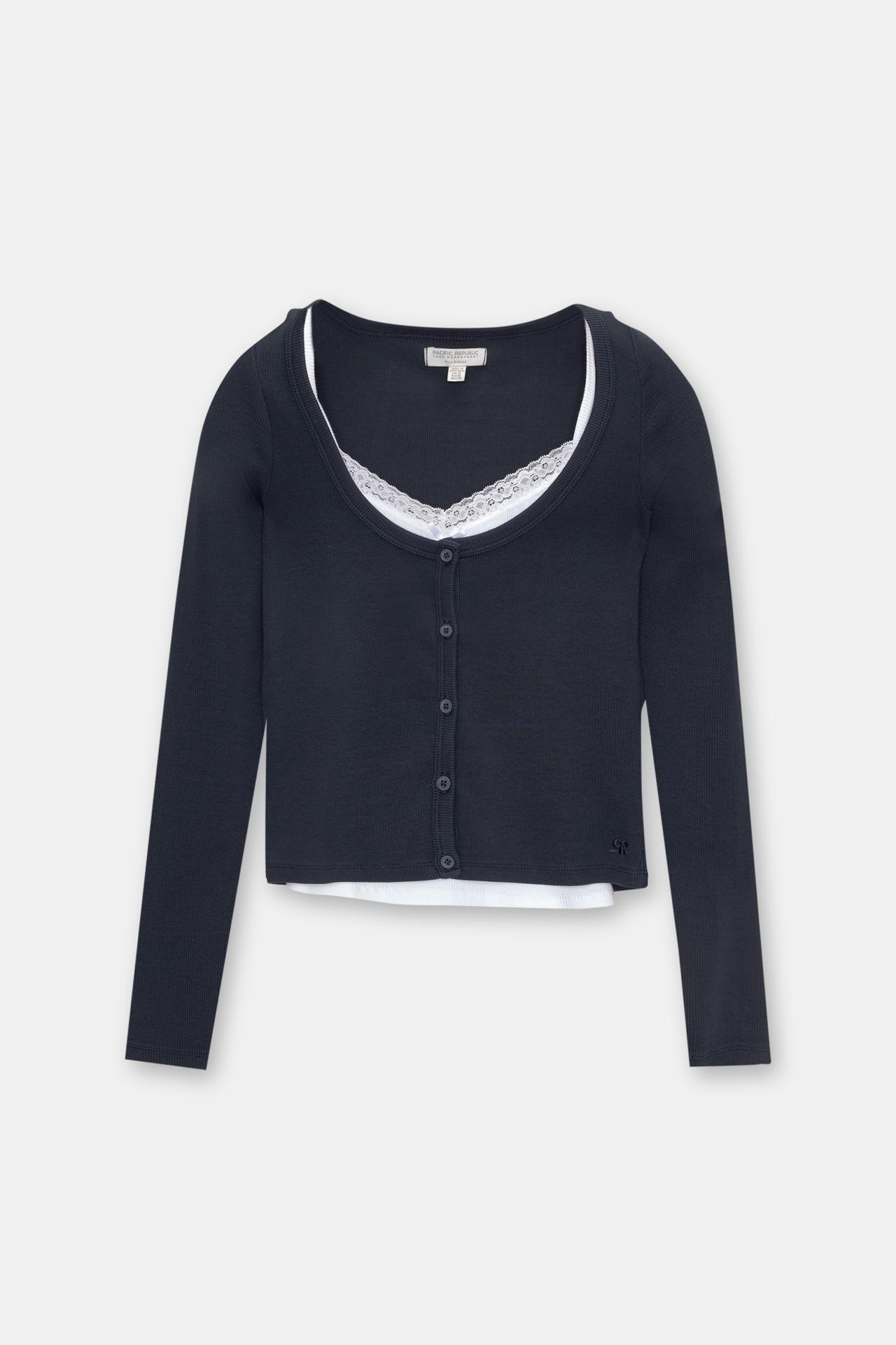 Double long sleeve top | PULL and BEAR UK