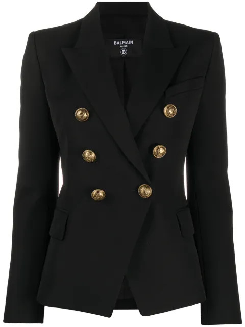 double-breasted wool blazer | Farfetch (UK)