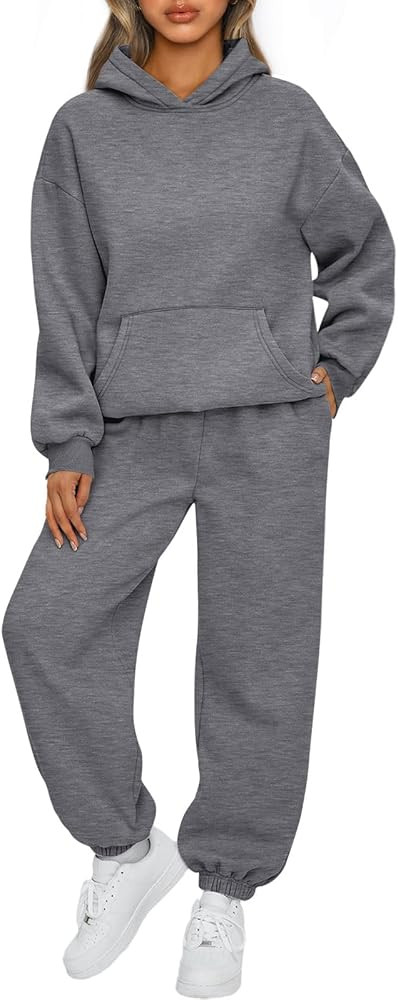AUTOMET Womens 2 Piece Outfits Lounge Hoodie Sweatsuit Sets Oversized Sweatshirt Baggy Fall Fashi... | Amazon (US)