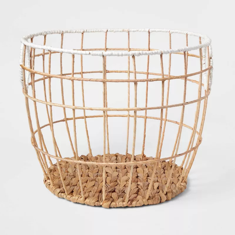 Woven Basket Natural with White Rim - Pillowfort™ | Target