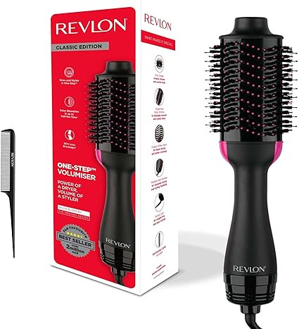 Revlon Salon One-Step Hair Dryer & Volumiser with Sectioning Comb Included (for mid to Long Hair,... | Amazon (UK)