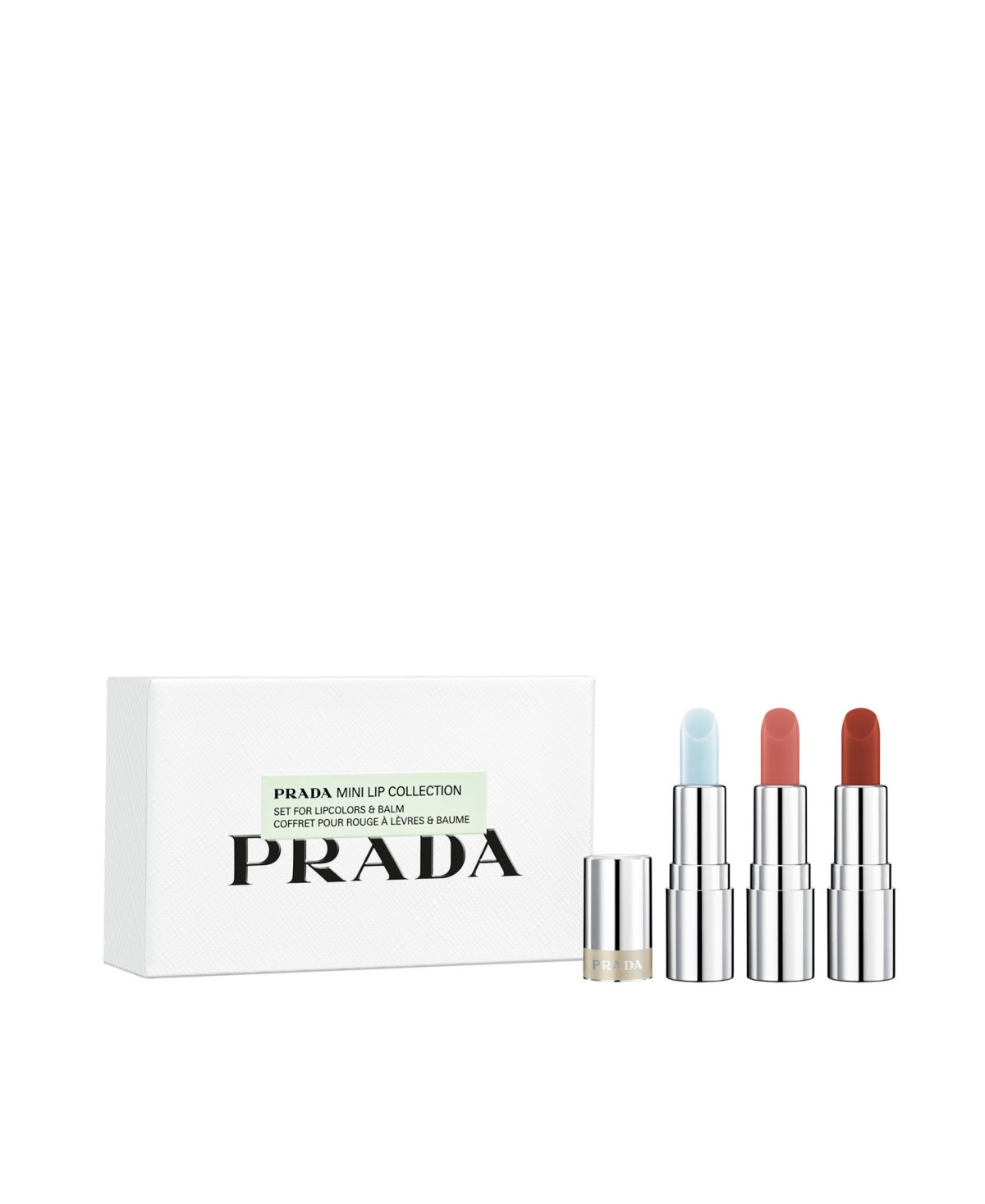 Prada Beauty 3-Pc. Mini Lipsticks and Lip Balm Set - Glowy Pink (Ph Reactive), Pink Nude, Mar | Macy's