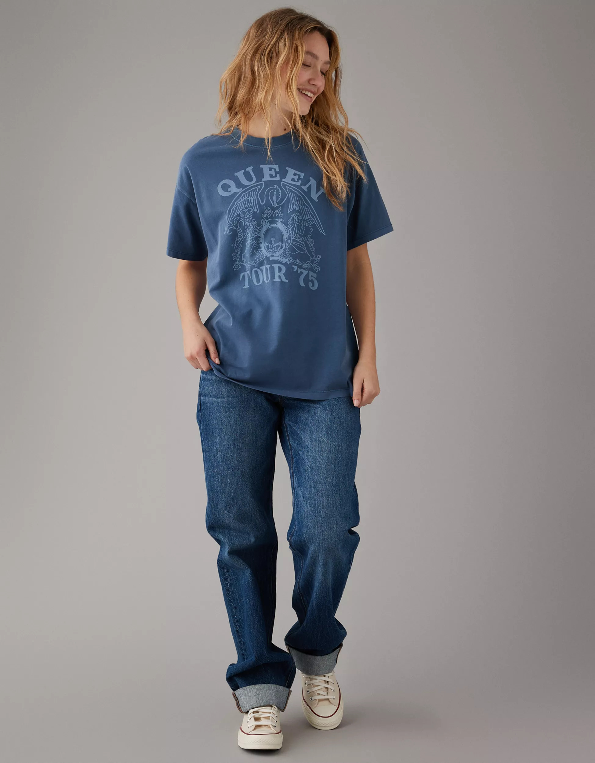 AE Oversized Queen Graphic T-Shirt | American Eagle Outfitters (US & CA)