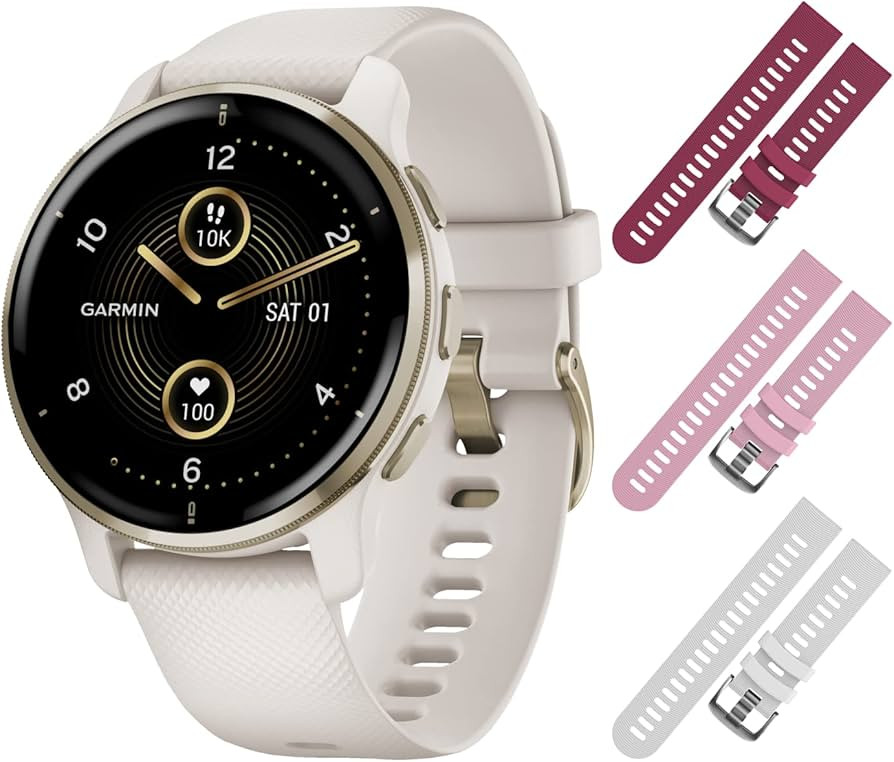 Garmin Venu 2 Plus GPS Multisport Smartwatch, 33 mm with AMOLED Display, Call and Text, Music, Cr... | Amazon (US)