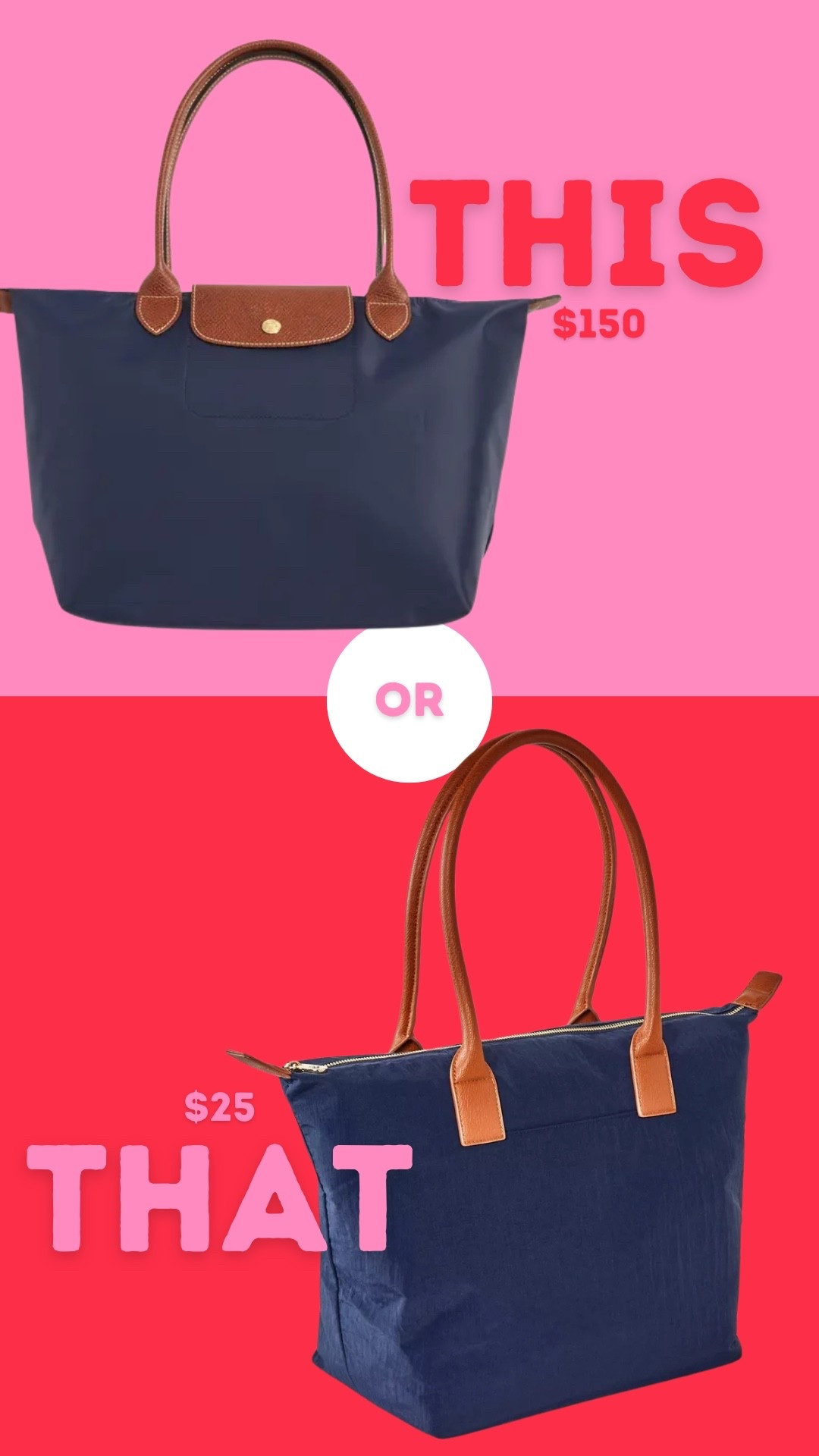 the look for less • longchamp edition | 

#LTKStyleTip #LTKItBag #LTKFindsUnder50