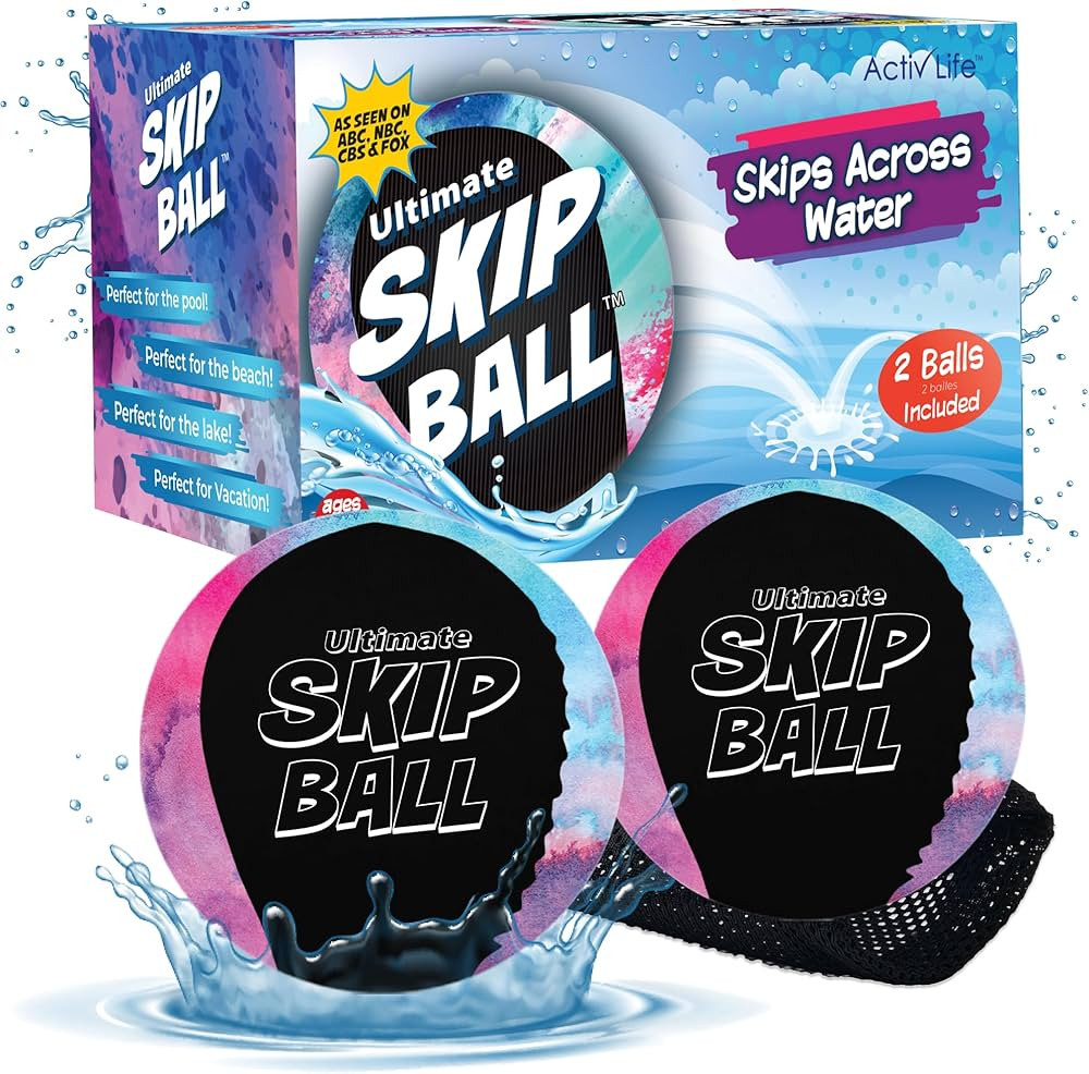 Activ Life The Ultimate Water Skip Balls, Water Bouncing Ball for Swimming Pool, Beach Toys for F... | Amazon (US)