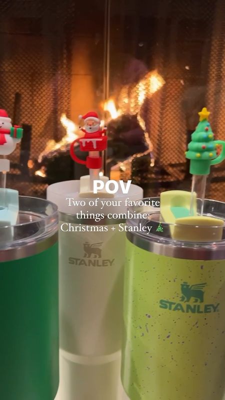 Festive straw toppers for Stanley cups!

Would be a cute stocking stuffer idea!

Christmas 
Kitchen gadget
Home finds
Straw cover


#LTKhome #LTKHoliday