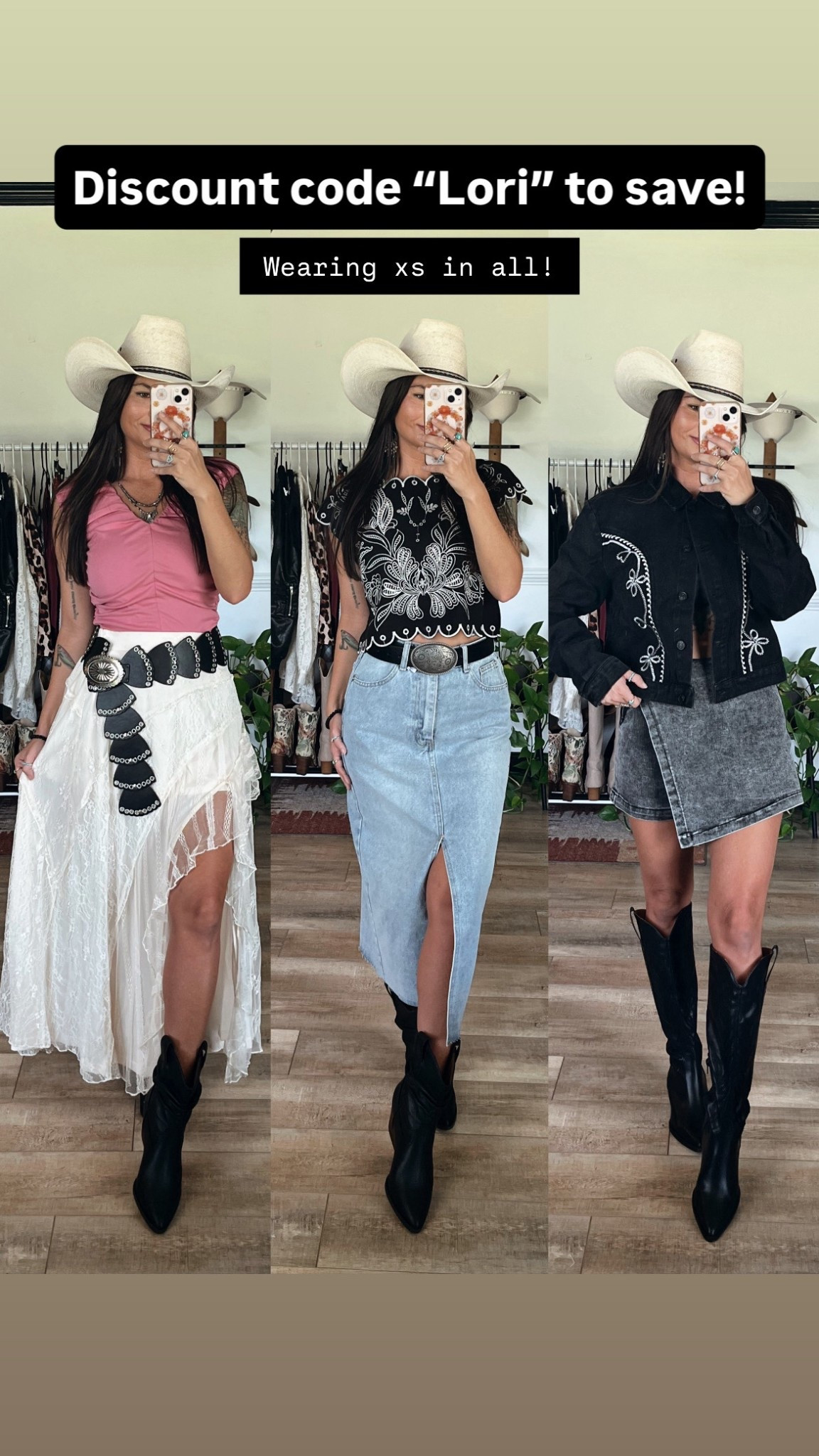 Western / country style outfits with an edge! 