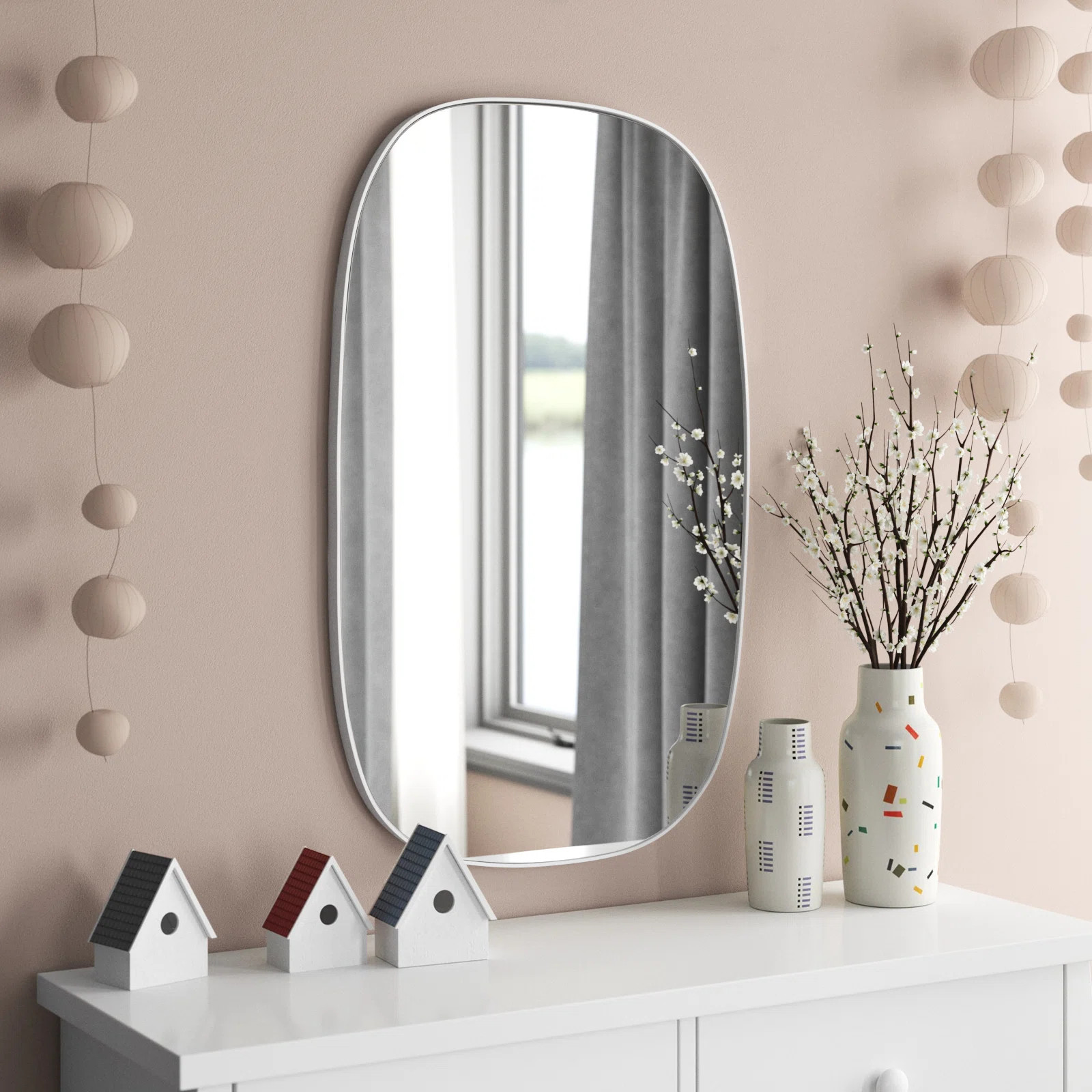 Aulora Metal Flat Mirror | Wayfair North America