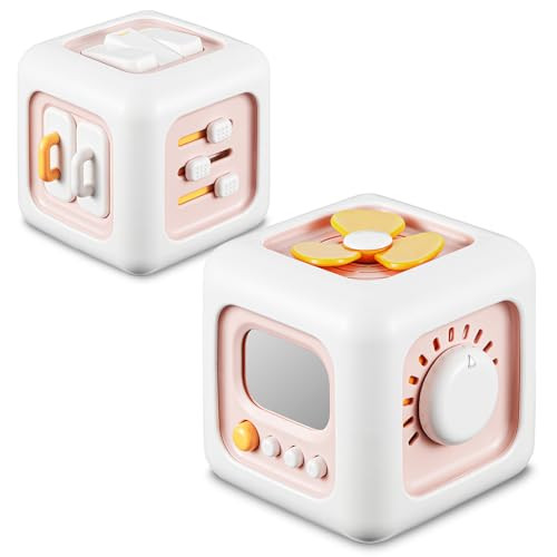 SOCBTNSO Busy Cube Toys for 1 Year Old Girl Gifts, Montessori Toys for Baby Girl, Travel Sensory Toys for Toddlers 1-3, Learning Fine Motor Skills| 1st Birthday Girl Gifts 12 Months + | Amazon (US)