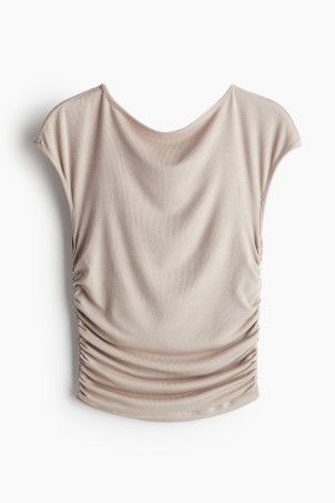 Twist-detail One-shoulder Top - White - Ladies | H&M US | H&M (US + CA)