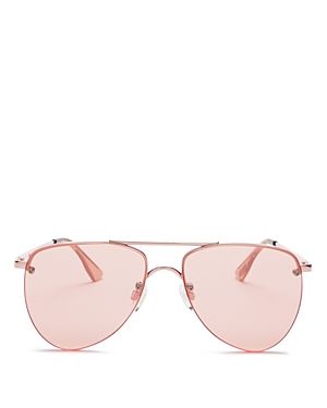 Le Specs The Prince Frameless Mirrored Aviator Sunglasses, 57mm - 100% Exclusive | Bloomingdale's (US)