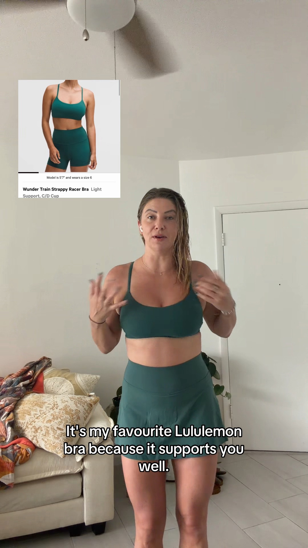 DEEP MARINA #LULULEMON HAUL | I just can’t get enough of these teal colors. My favorite. Sucker for a matching set. What I got below 👇🏻 

Wunder train strapped bra b/c support size 8

Align high rise skirt size 6

Define cropped nulu jacket size 6

All time ribbed hero bra size medium 

Everyday multi use tote bag  

#LTKTravel #LTKActive #LTKfitnessgoals