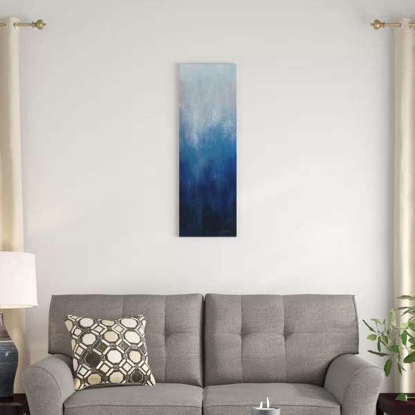 'Silver Wave I' Graphic Art Print on Wrapped Canvas | Wayfair North America