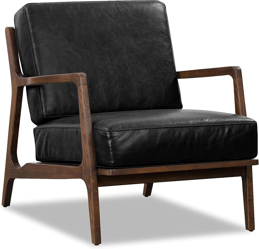 POLY & BARK Verity Lounge Chair, Single, Onyx Black | Amazon (US)