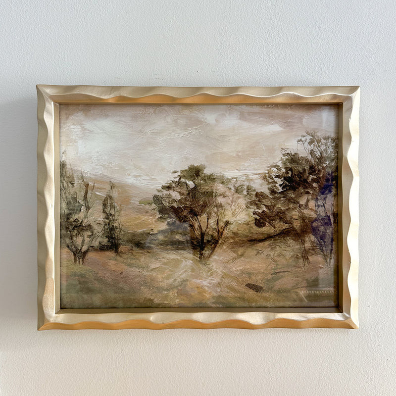 Gold Framed Landscape Art | Purple Rose Home