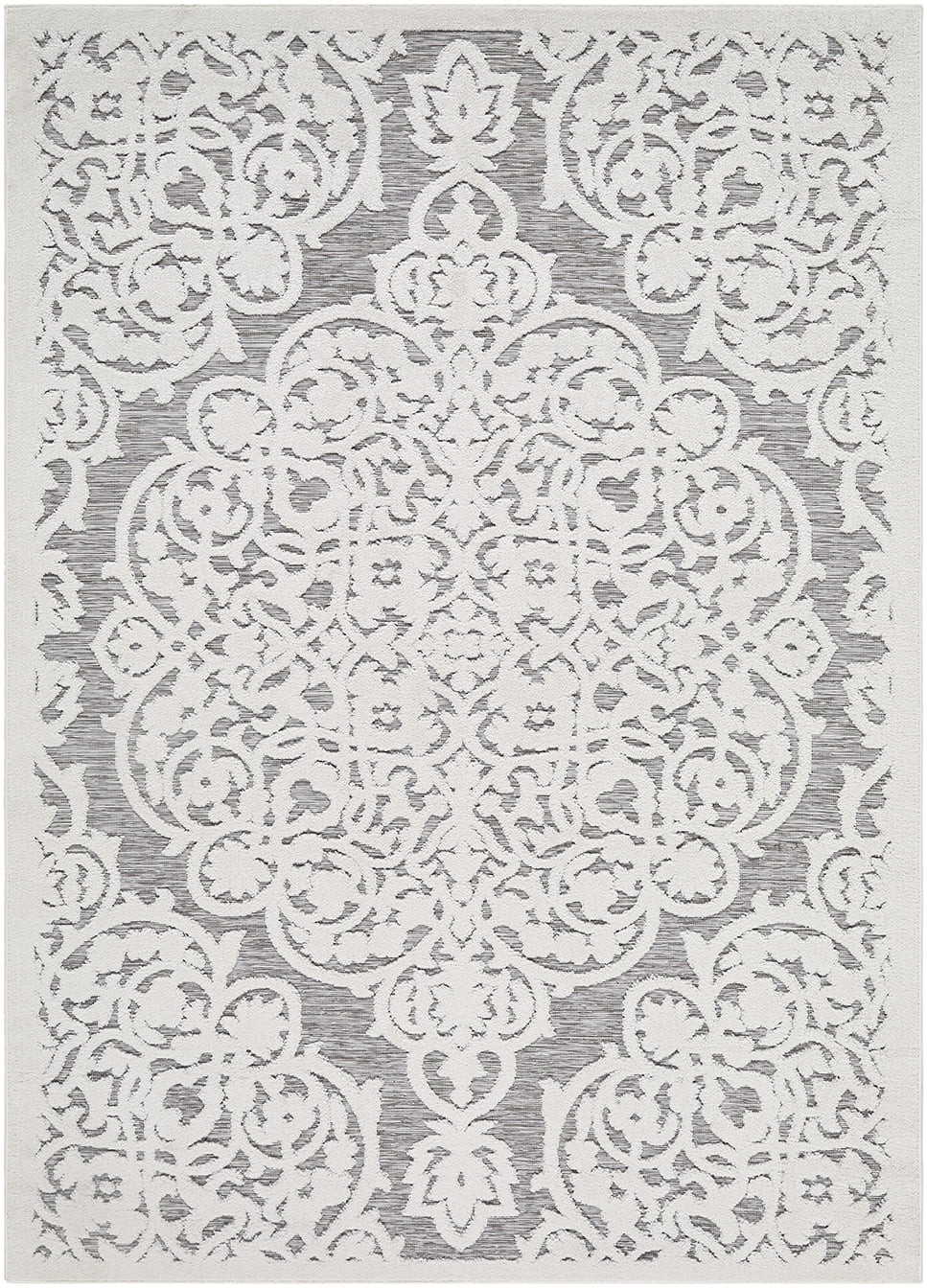 My Texas House Dahlia 5'1" x 7'3" Natural Floral Area Rug | Walmart (US)