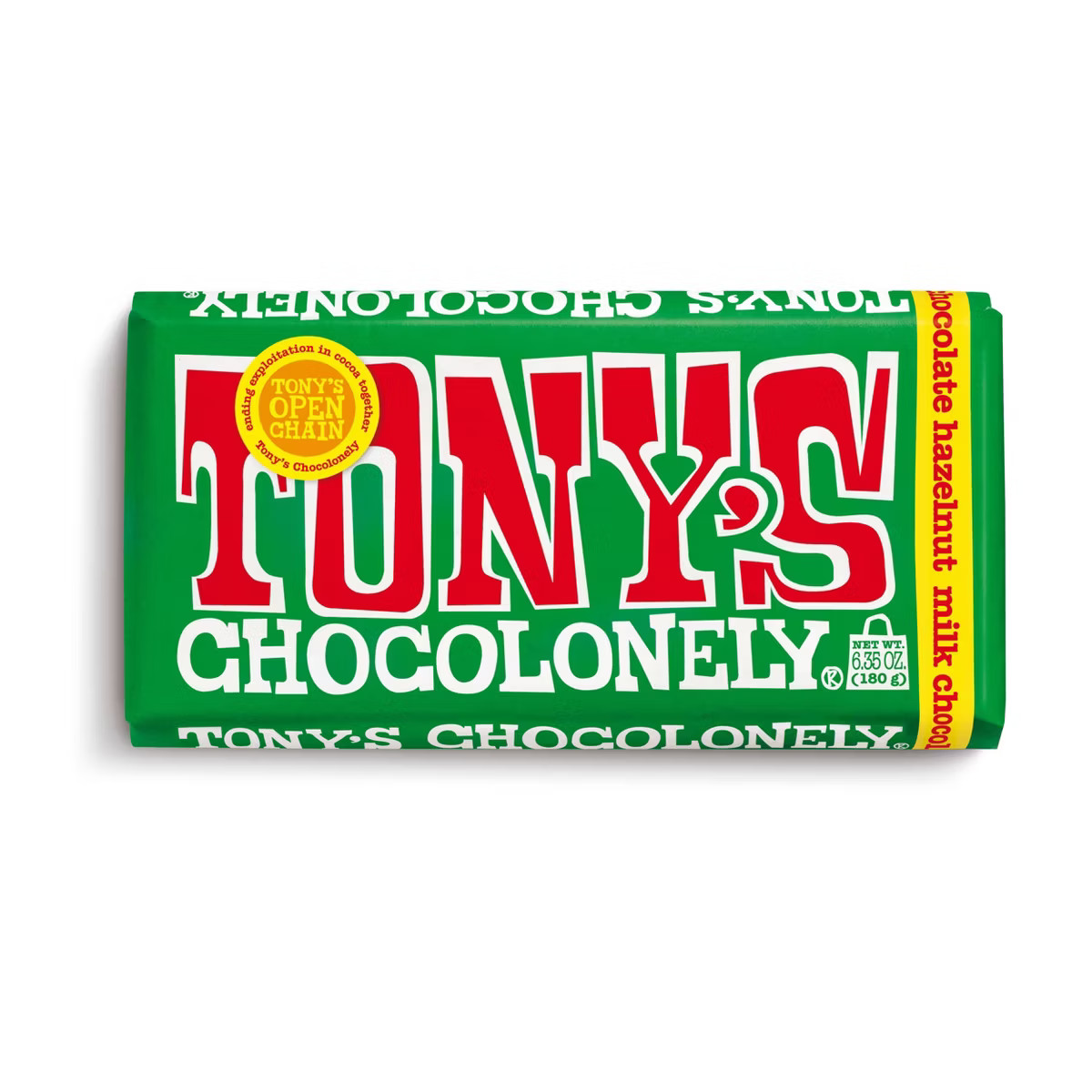 Tony's Chocolonely Hazelnut Bar Candy - 6.35oz | Target